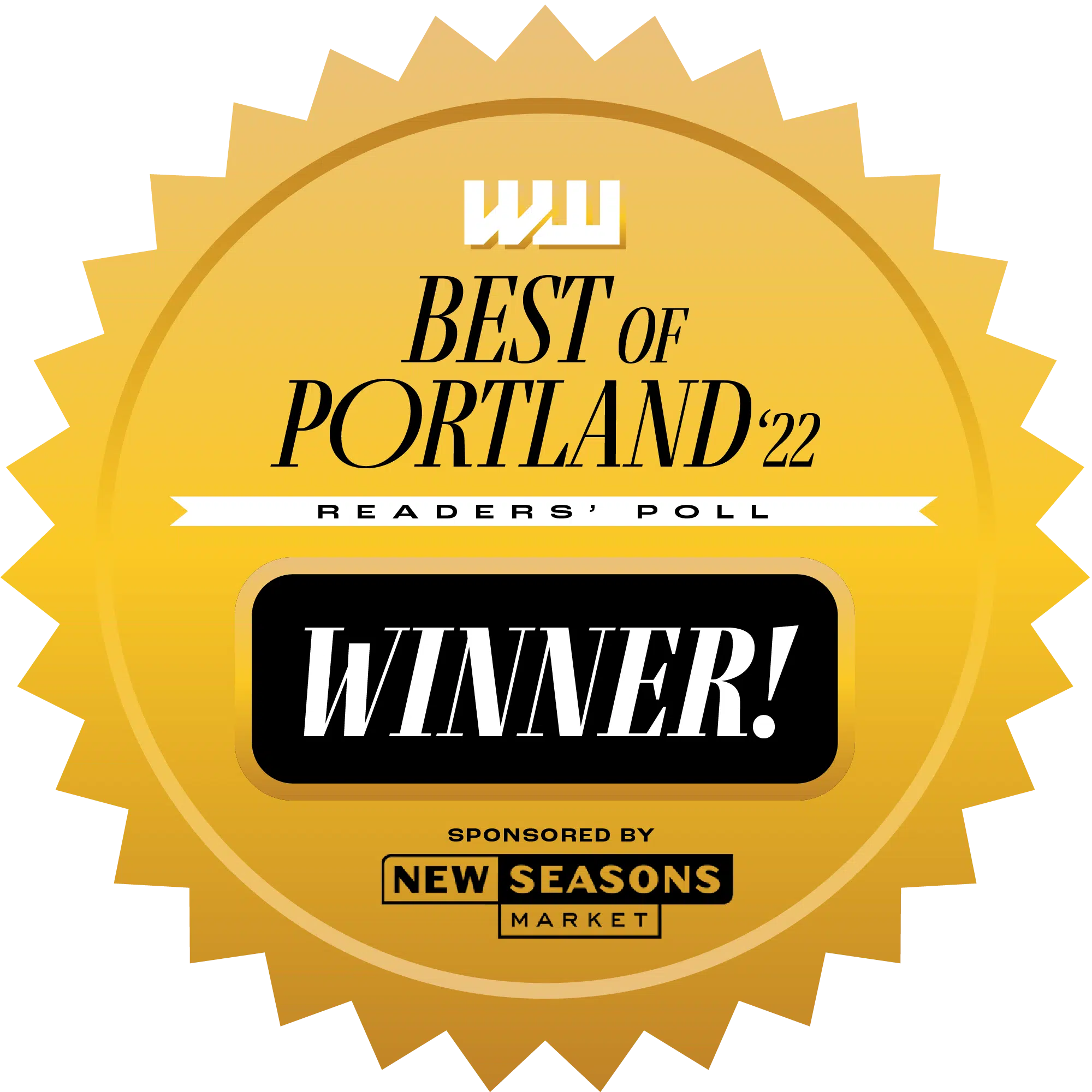 Best of Portland 2022 winner badge